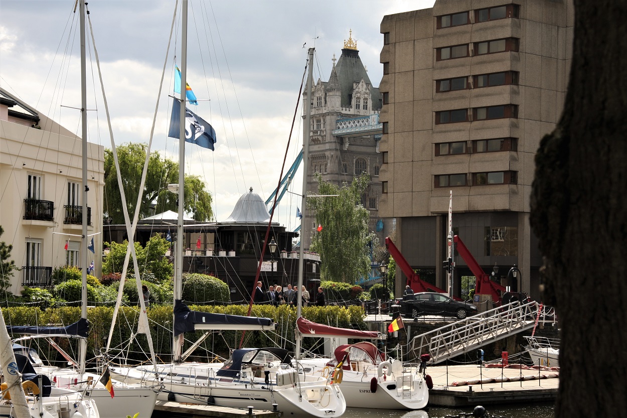 st katharine docks - pool of london walk